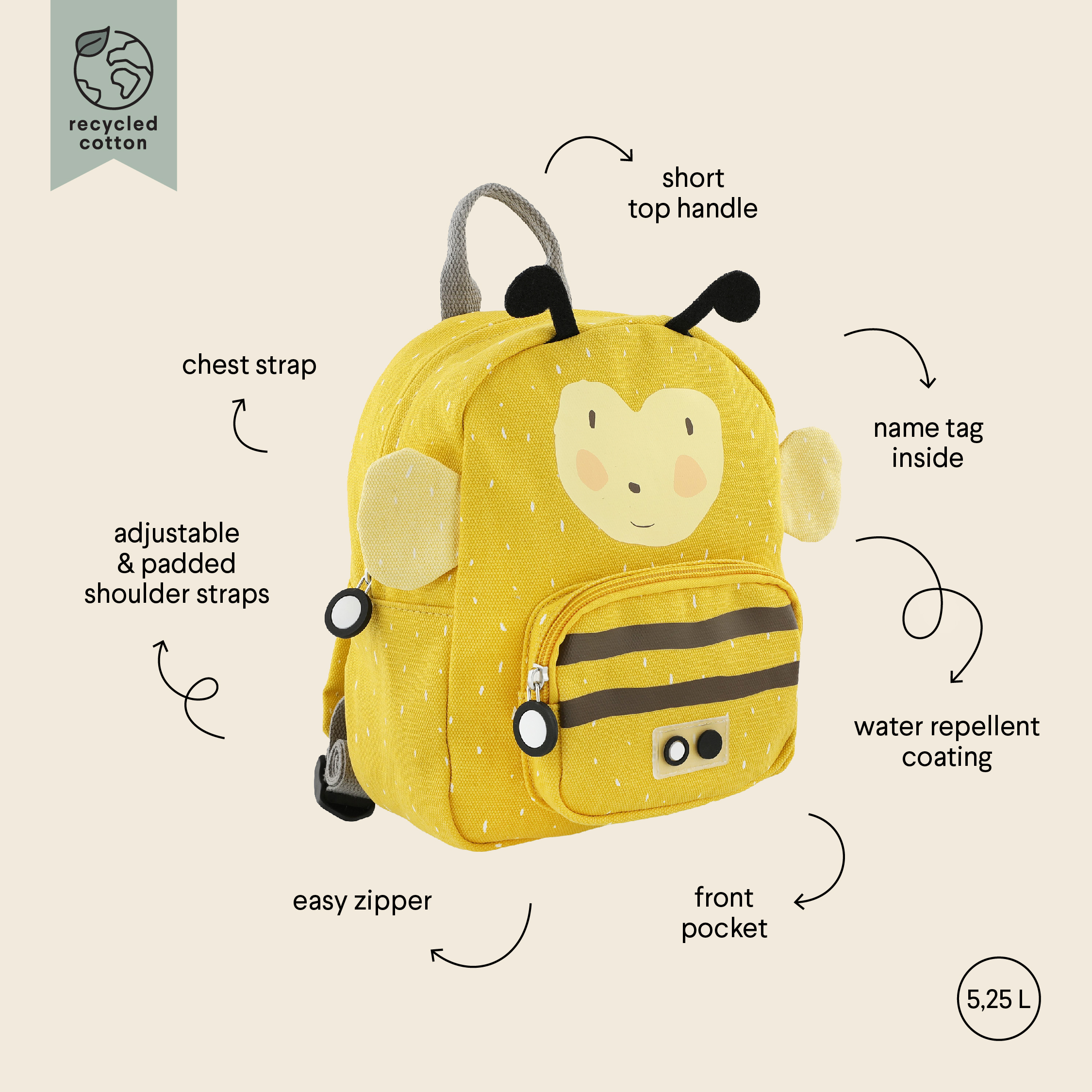 Rucksack klein - Mrs. Bumblebee